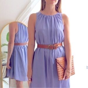 Diane Von Furstenberg DvF Lehana ruched knee-length dress twisted neckline 8